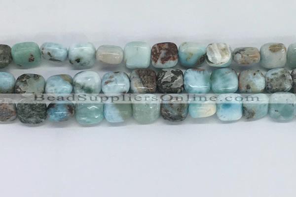 CLR125 15.5 inches 8*8mm square larimar gemstone beads