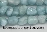 CLR134 15.5 inches 3*4mm - 4*6mm chips natural larimar gemstone beads