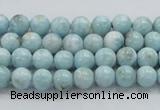 CLR15 15.5 inches 6mm round grade A natural larimar gemstone beads