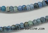 CLR200 15.5 inches 4*6mm rondelle larimar gemstone beads