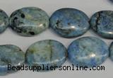 CLR215 15.5 inches 15*20mm oval larimar gemstone beads