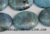 CLR216 15.5 inches 22*30mm oval larimar gemstone beads