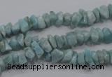 CLR31 15.5 inches natural larimar gemstone chip beads wholesale