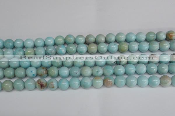 CLR353 15.5 inches 10mm round dyed larimar gemstone beads