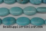 CLR371 15.5 inches 8*12mm oval dyed larimar gemstone beads