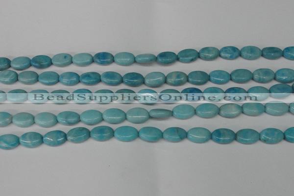 CLR371 15.5 inches 8*12mm oval dyed larimar gemstone beads