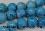 CLR403 15.5 inches 10mm round dyed larimar gemstone beads