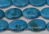 CLR421 15.5 inches 10*14mm oval dyed larimar gemstone beads