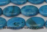 CLR422 15.5 inches 12*16mm oval dyed larimar gemstone beads