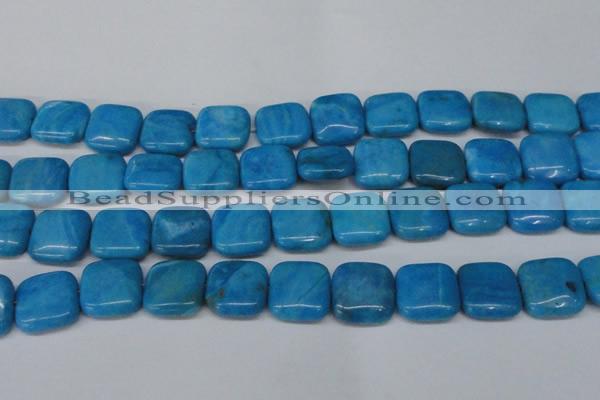 CLR435 15.5 inches 20*20mm square dyed larimar gemstone beads