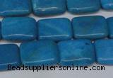 CLR440 15.5 inches 8*12mm rectangle dyed larimar gemstone beads