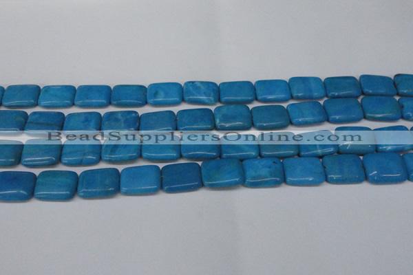 CLR441 15.5 inches 10*14mm rectangle dyed larimar gemstone beads