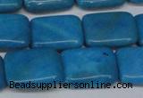 CLR442 15.5 inches 12*16mm rectangle dyed larimar gemstone beads