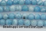 CLR600 15.5 inches 4mm round imitation larimar beads wholesale