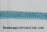 CLR70 15.5 inches 6mm round imitation larimar beads wholesale