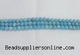 CLR71 15.5 inches 8mm round imitation larimar beads wholesale