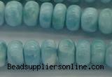 CLR80 15.5 inches 5*8mm rondelle natural larimar gemstone beads