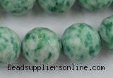 CLS150 15.5 inches 20mm faceted round Qinghai jade beads