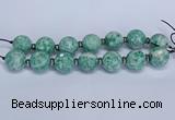 CLS302 7.5 inches 25mm faceted round large Qinghai jade beads