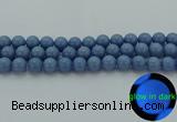 CLU104 15.5 inches 12mm round blue luminous stone beads