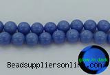 CLU118 15.5 inches 20mm round blue luminous stone beads