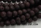 CLV201 15.5 inches 8mm round coffee natural lava beads wholesale