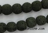 CLV385 15.5 inches 12mm ball dyed lava beads wholesale