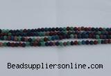 CLV520 15.5 inches 4mm round mixed lava beads wholesale