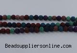 CLV522 15.5 inches 8mm round mixed lava beads wholesale