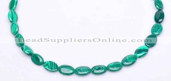 CMA01 10*13mm flat oval imitate malachite beads Wholesale