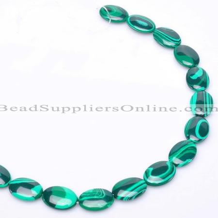 CMA02 13*18mm flat oval imitate malachite beads Wholesale