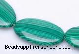 CMA05 18*30mm flat oval imitate malachite beads wholesale