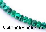 CMA15 4*6mm roundel imitate malachite gemstone beads Wholesale