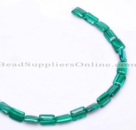 CMA22 10*14mm rectangle imitate malachite beads Wholesale