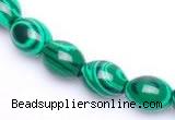 CMA27 15.5 inches 8*10mm rice imitate malachite beads Wholesale