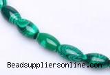 CMA28 15.5 inches 5*10mm rice imitate malachite beads Wholesale