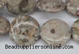 CMB11 15.5 inches 20mm flat round natural medical stone beads