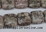 CMB20 15.5 inches 16*16mm square natural medical stone beads