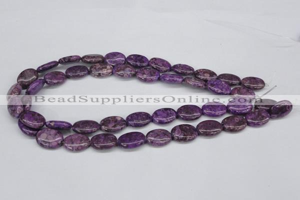 CMB36 15.5 inches 13*18mm oval dyed natural medical stone beads