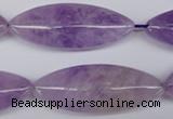 CME06 15.5 inches 15*40mm marquise lavender amethyst beads