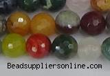 CME102 15.5 inches 8mm faceted round mixed gemstone beads