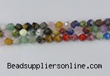 CME108 15.5 inches 10mm faceted nuggets mixed gemstone beads