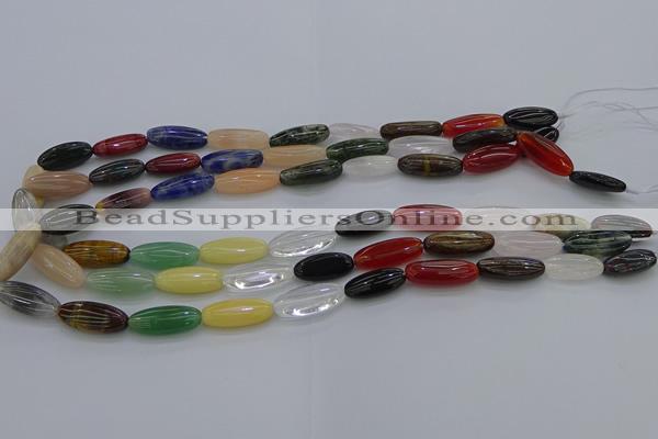 CME16 15.5 inches 8*20mm marquise mixed gemstone beads wholesale