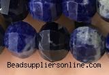 CME216 15.5 inches 7*9mm - 8*10mm pumpkin sodalite beads