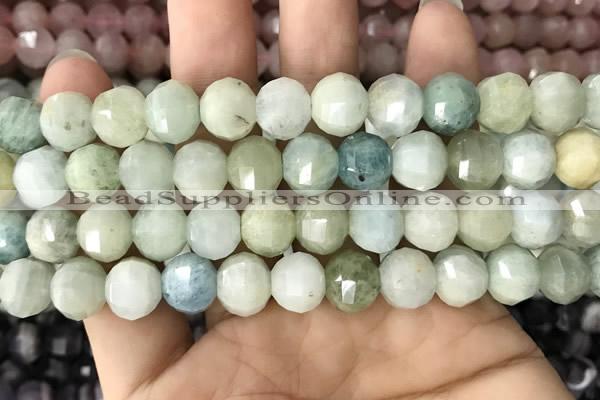 CME233 15.5 inches 10*11mm - 10*12mm pumpkin aquamarine beads