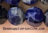 CME246 15.5 inches 10*11mm - 10*12mm pumpkin sodalite beads