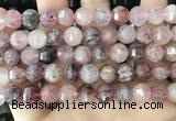 CME253 15.5 inches 10*11mm - 11*12mm pumpkin strawberry quartz beads