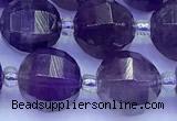 CME372 15 inches 10mm pumpkin amethyst beads