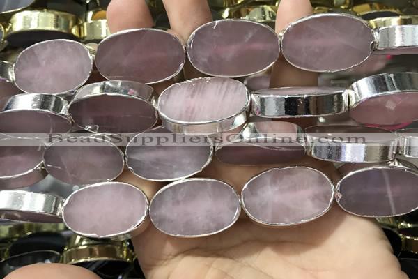 CME500 12 inches 18*28mm - 20*30mm oval rose quartz beads