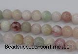 CMG111 15.5 inches 6mm round natural morganite beads wholesale